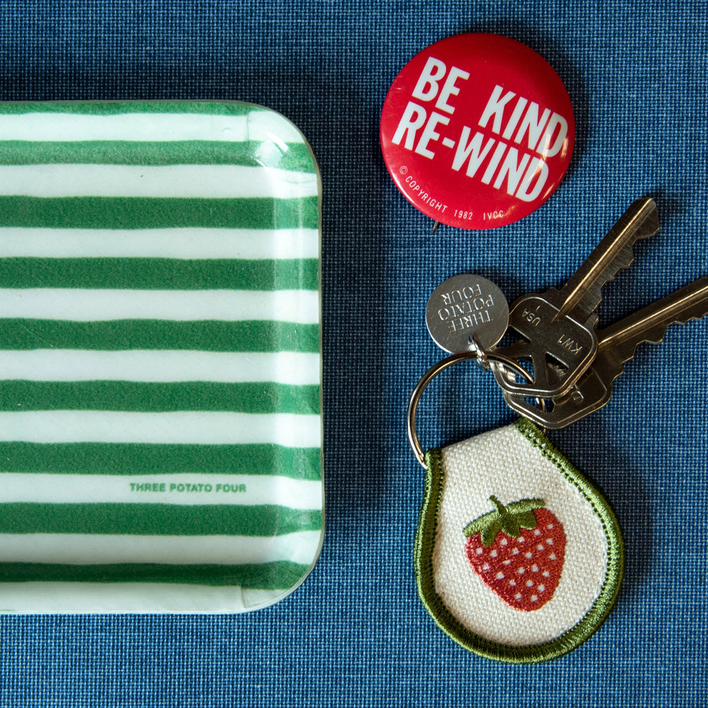 Patch Keychain – Strawberries