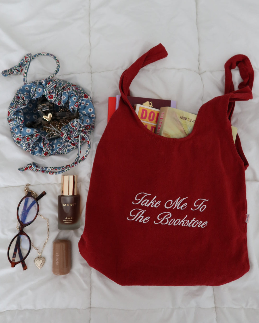 Take Me to the Bookstore Bag — Green by House of Jupiter