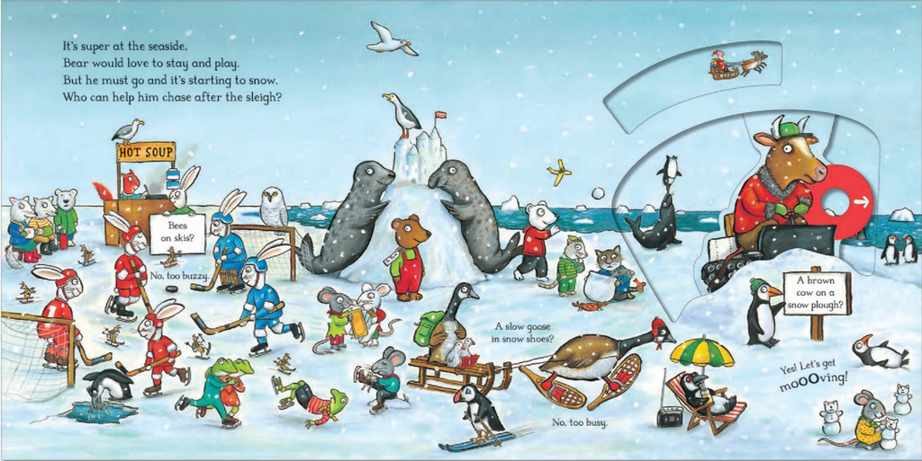 The Christmas Bear: A Push, Pull and Slide Book — Ian Whybrow & Axel Scheffler