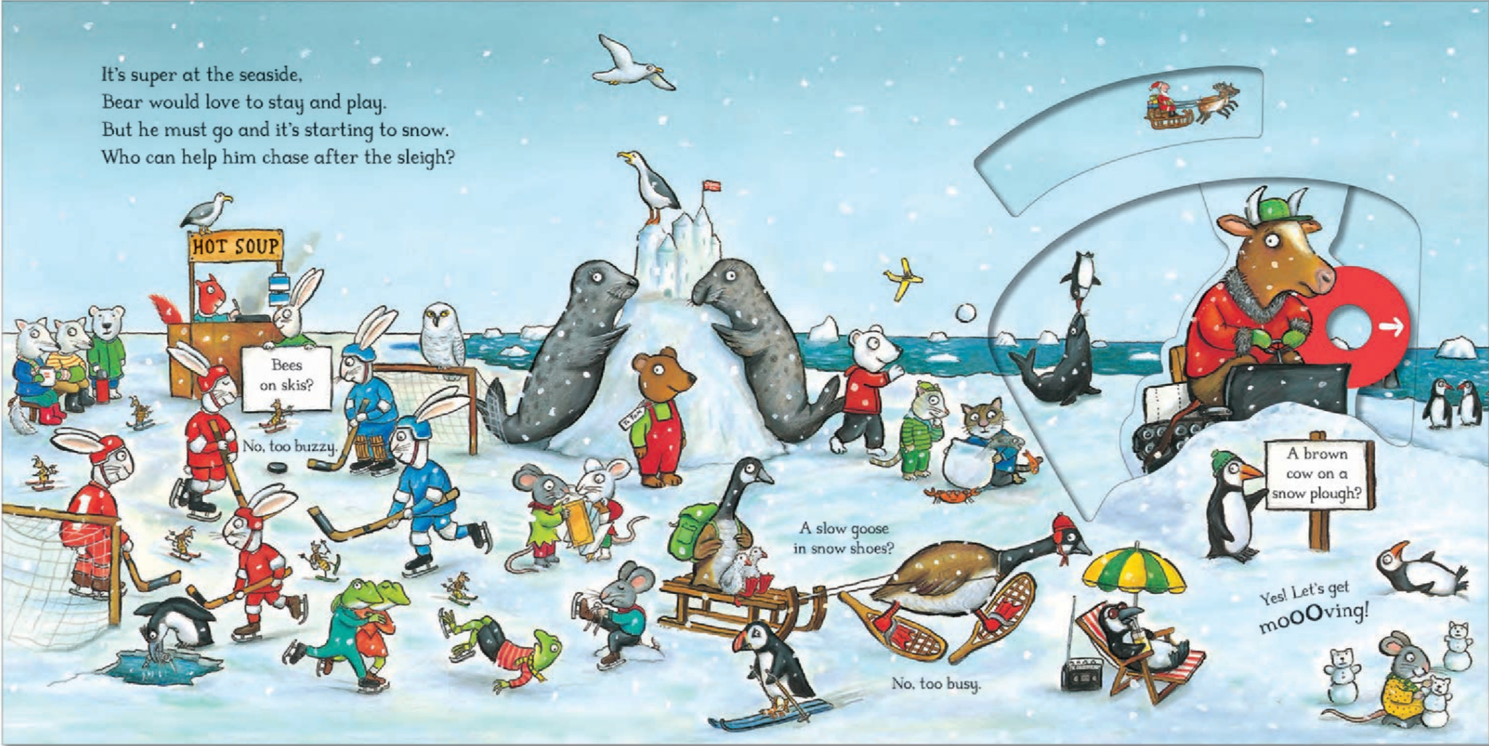 The Christmas Bear: A Push, Pull and Slide Book — Ian Whybrow & Axel Scheffler