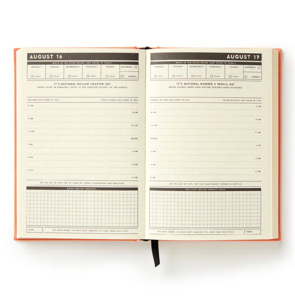 Part-Time Adult - Undated Daily Planner - Hard Cover