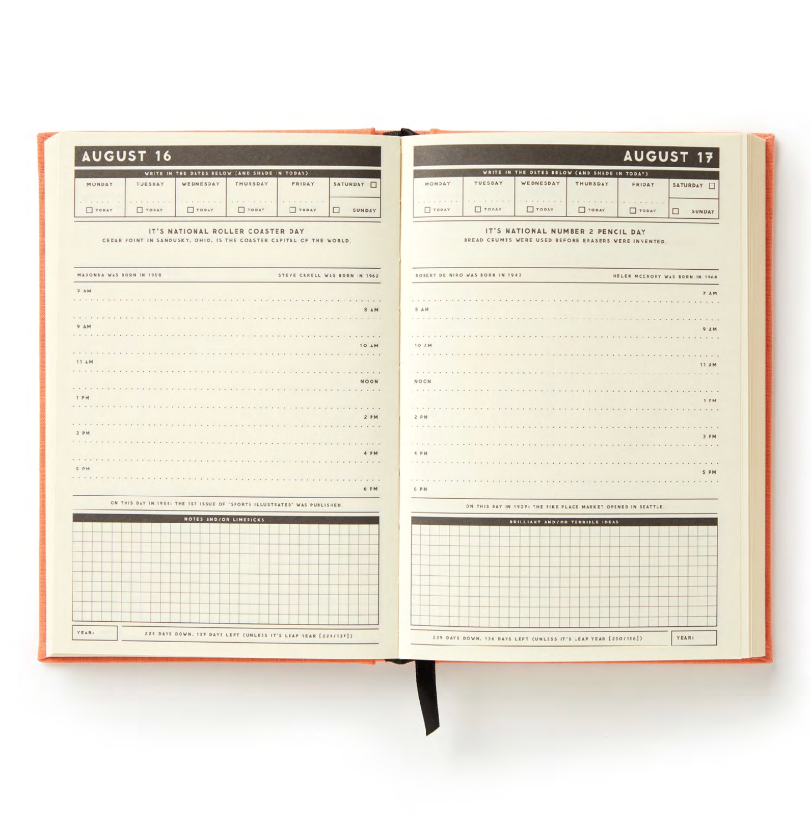 Part-Time Adult - Undated Daily Planner - Hard Cover